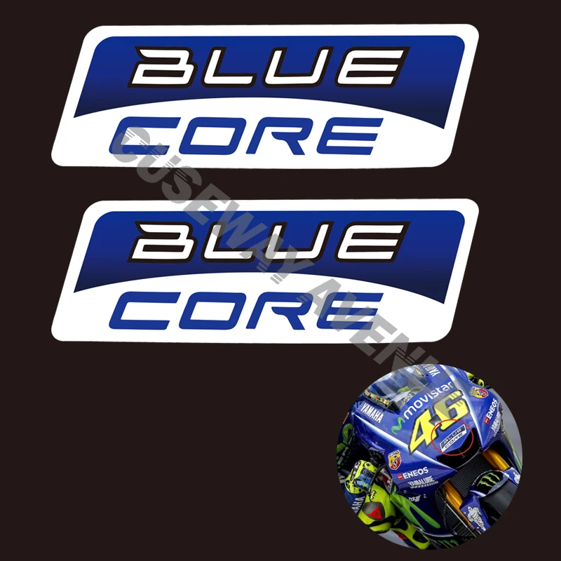 BLUE CORE Decals / Stickers Moto GP Team Motorcycle Sticker for Honda CBR Yamaha R1 R6 Suzuki Kawasaki Z900 NINJA(100mm x 33mm