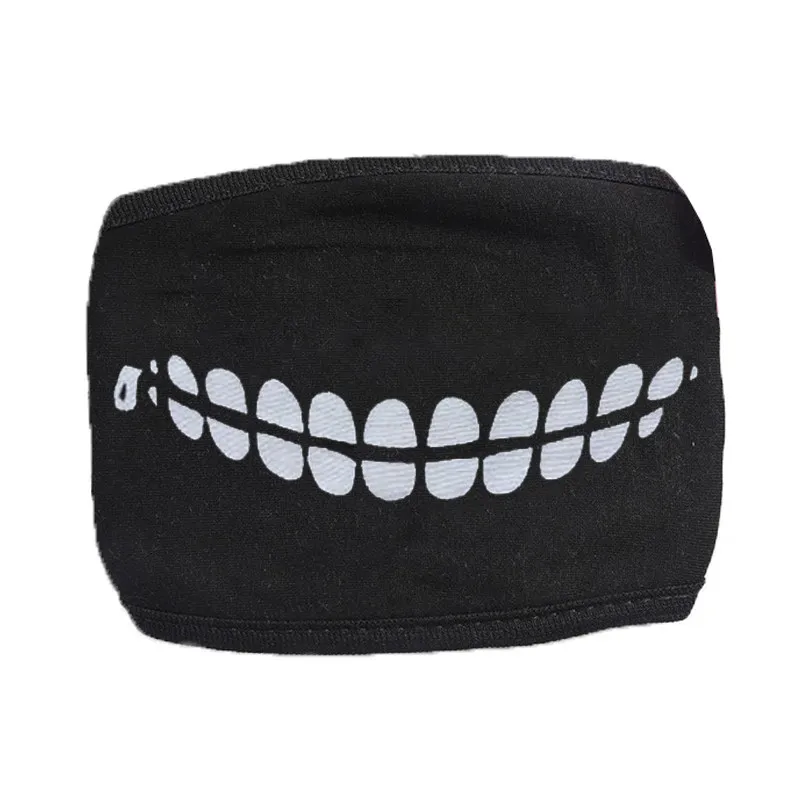 Child Like Mouth Mask Dark Anti Dust Cool Mask Cartoon Mouth Muffle Face Mask Emoticon Masque Masks For Gifts for Children's Day - Цвет: Армейский зеленый