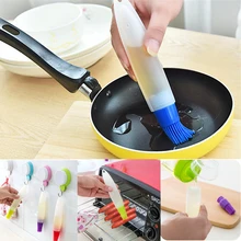 Новинка 1 шт. силиконовые кисточки для выпечки жидкое масло ручка для торта Масло Хлеб Кондитерская кисть для смазывания выпечки барбекю безопасность посуды щетка для запекания