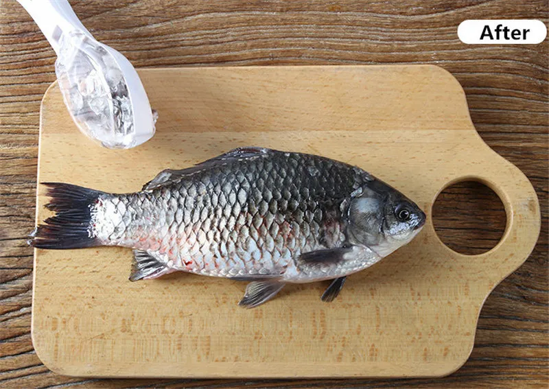 Кухонная щетка для удаления рыбьей чешуи, быстрая пластиковая щетка для чистки рыбной чешуи, скребок для чистки рыбьей чешуи с коробкой для хранения, Овощечистка рыбьей кожи