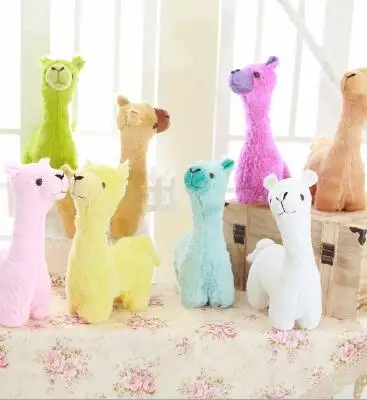 

WYZHY Cute cartoon alpaca mascot plush toy doll mixed color delivery 30CM