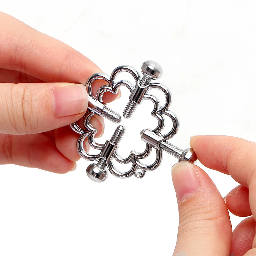 For Couple Adult Erotic Toys Stainless Steel Nipple Stimulator Sex Products Breast Clips Nipple Clamps Sex Toys Bdsm Bondage