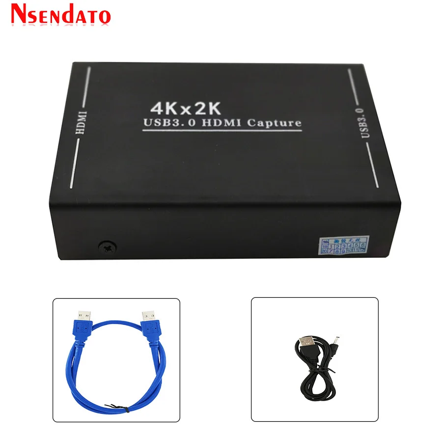 4K HDMI к USB3.0 игровая Карта видеозахвата HDMI 1080P 60fps видео запись захват ключ потоковая прямая трансляция для PS3 PS4 Xbox