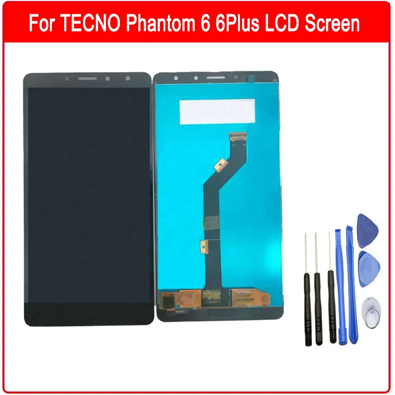 

For TECNO Phantom 6 6 plus Touch Screen Sensor Panel + LCD Display Assembly Replacement Repair+ Free Tools