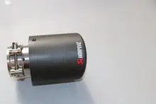 Universal 1 pc tomada 101mm 89mm 114mm Carro de fibra de carbono Escape akrapovic Muffe pipe para Honda Toyota Ford buick Mazda Hyundai
