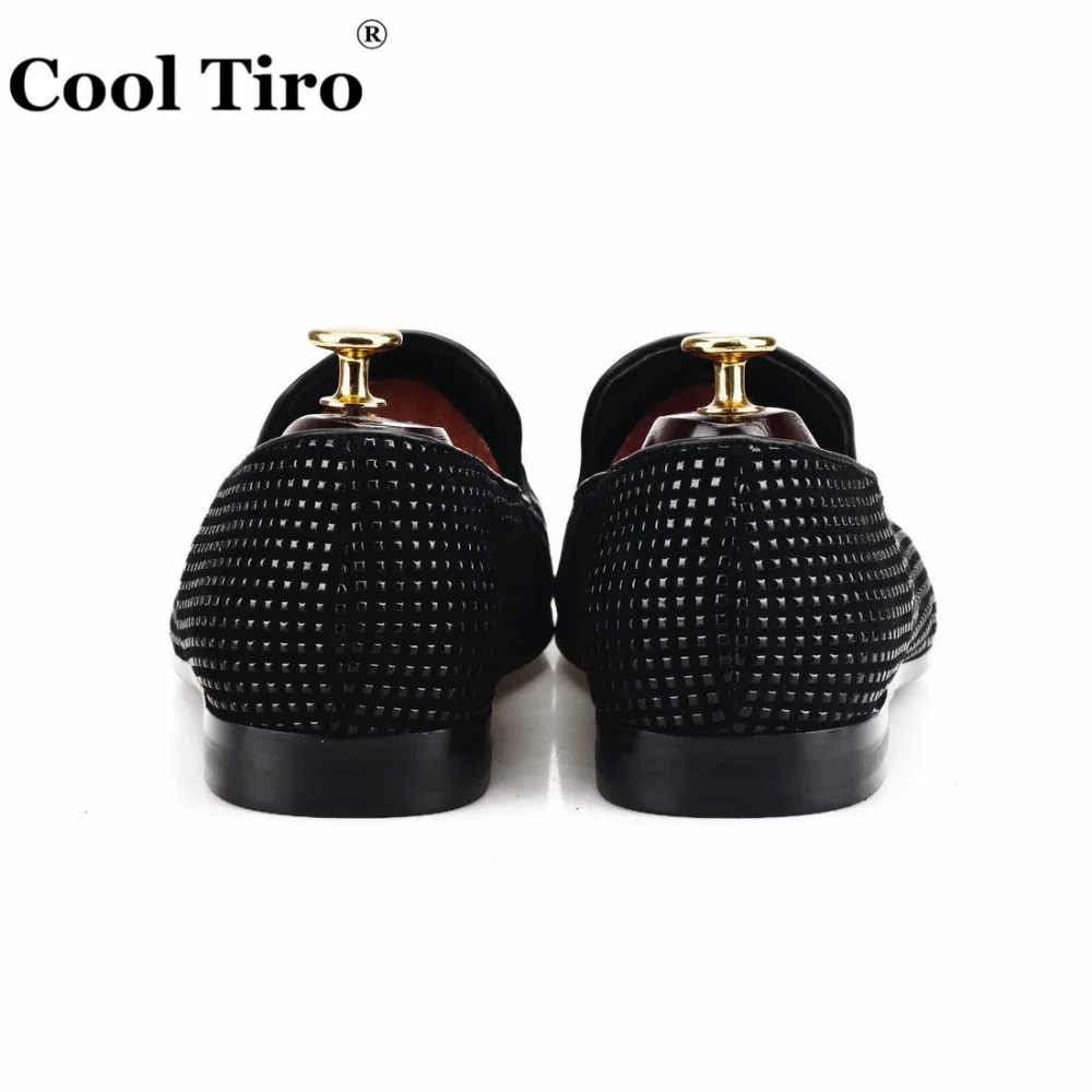 Epoxy Rhinestone black Men Loafers  (10)