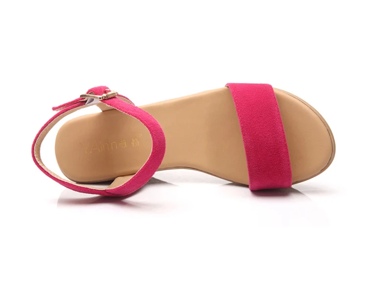YALNN/Женская обувь; модные летние женские босоножки с закрытой пяткой; Цвет черный, розовый; женская обувь