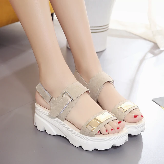 Hot Summer Women Sandals Fashion Superior Quality Comfortable Wedges Women Sandals For Lady Shoes High Platform Black Beige Shoe Hot Summer Women Sandals Fashion Superior Quality Comfortable Wedges Women Sandals For Lady Shoes High Platform Black Beige Shoe