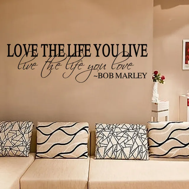 Liebe Das Leben Sie Leben Das Leben Leben Sie Liebe Bob Marley Wand