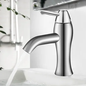 

Kitchen bathroom lead free stainless steel kitchen hot and cold basin wash face sink faucet LU5141