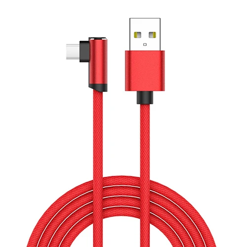 Micro USB кабель мобильного телефона универсальный 2.0A Быстрая зарядка мобильного телефона линии локтя дизайн мобильного телефона Дата-кабель для зарядки передачи - Цвет: red
