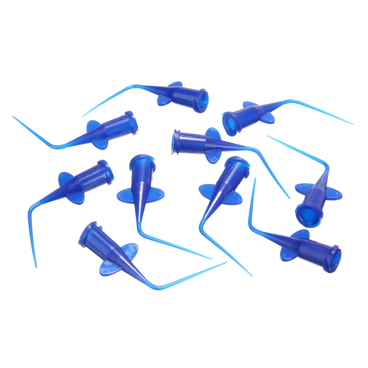 50 Pieces Dental Irrigation Tips Disposable Syringe Tips Blue Dental Disposable Syringe Tip Dental Irrigation Tips For Dentist