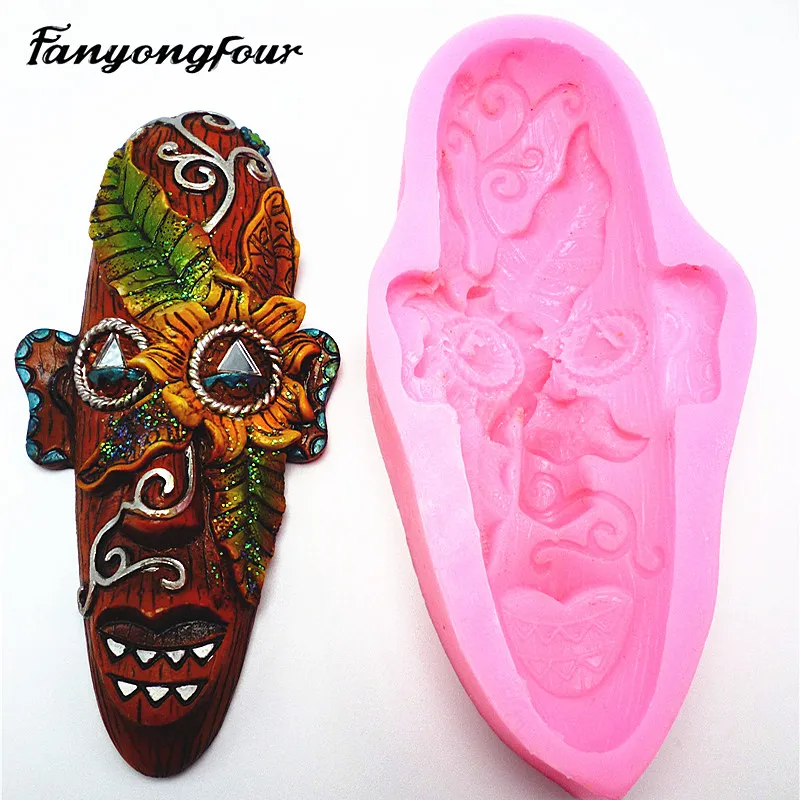 African Face Silicone Baking Mold Cake Mold Chocolate Gypsum Candle