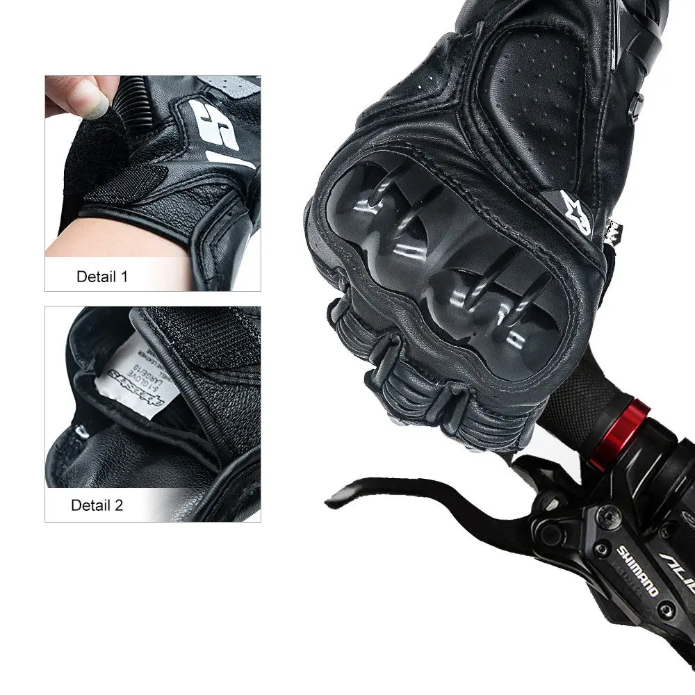 Leather Motorcycle Gloves Motorbike Gloves Full Leather Road Bike Riding Gloves Large Black Leather Motorcycle Gloves Motorbike Gloves Full Leather Road Bike Riding Gloves Large Black