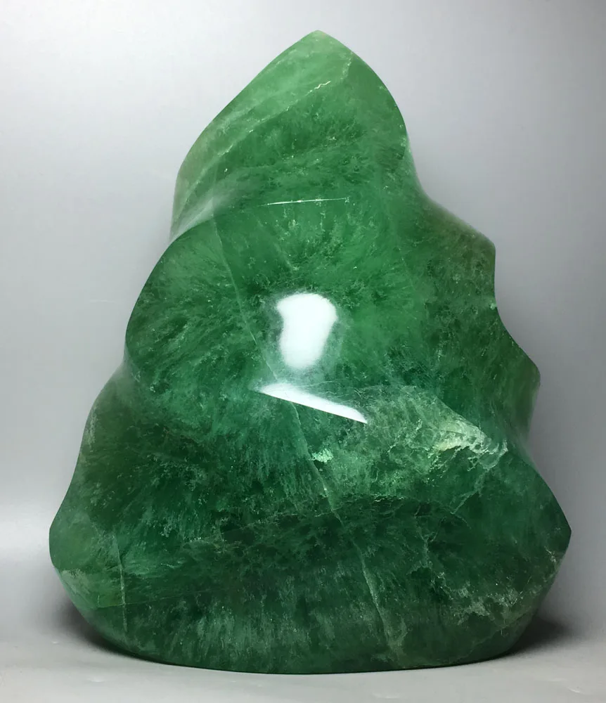 

1868G FLUORITE Flame! NATURAL GREEN FLUORITE Flame Mineral Specimen Crystal Quartz Home Decorations Reiki Fengshui Collection