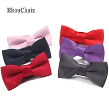 Новые однотонные Для мужчин Bowties Бизнес поддельные рубашка с воротником Галстуки аксессуары полиэстер бабочки лук галстук мужской Vestido Corbata Hombre