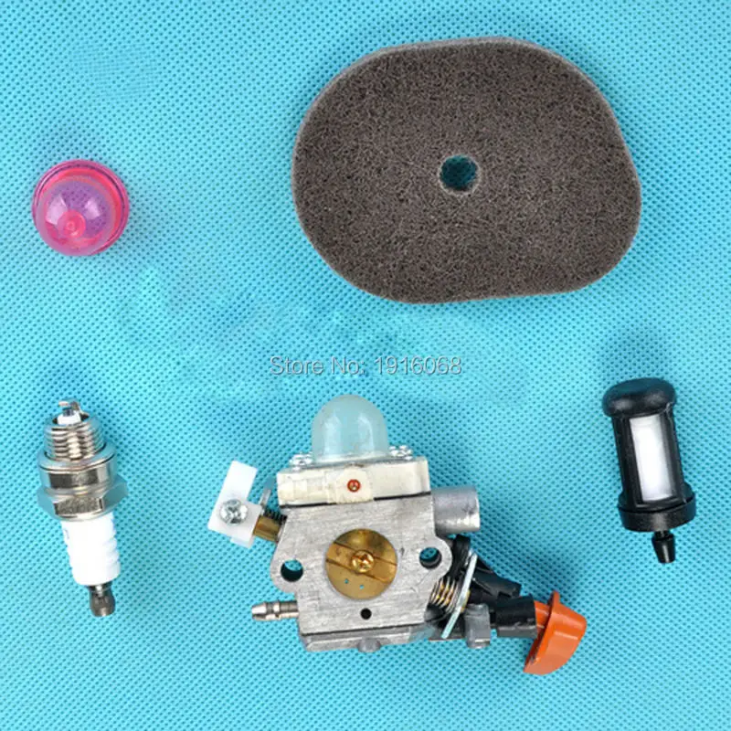 For Zama C1M S237 Carburetor Air Fuel Filter Kit Fit Stihl FS40 FS50