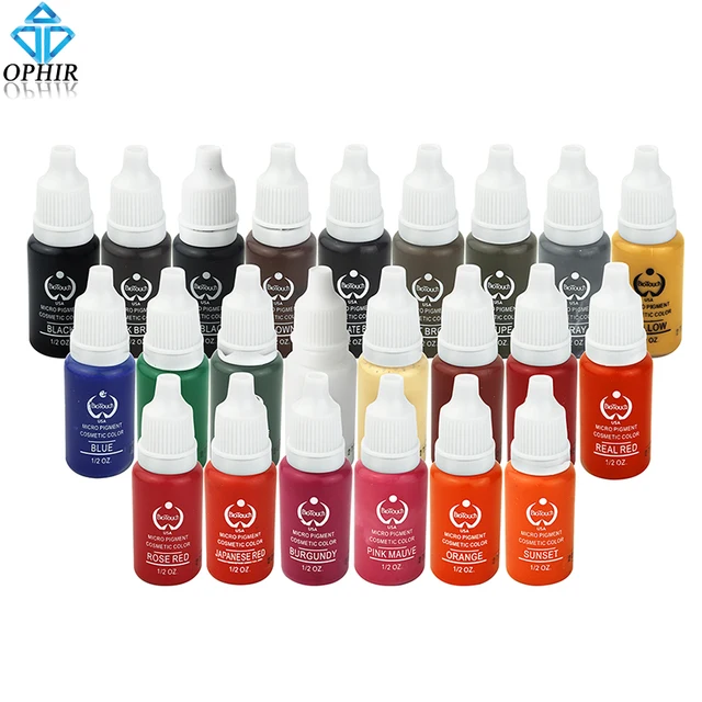 OPHIR Permanent Makeup Tattoo Inks Eyebrow Eyeliner Lip Pigment Brown Coffee Eyebrow Pigment For Body Art Tattoo Supply _TA116 OPHIR Permanent Makeup Tattoo Inks Eyebrow Eyeliner Lip Pigment Brown Coffee Eyebrow Pigment For Body Art Tattoo Supply _TA116