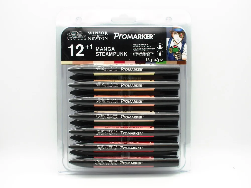 Winsor & Newton Promarker ручка для рисования манги набор 12 + 1 маркерная 13 шт. скетч маркеры