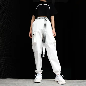 

ZOGAA women High Waist Loose Streetwear pants Big Pockets Cargo pants Baggy Tactical Trouser hip hop high quality joggers pants