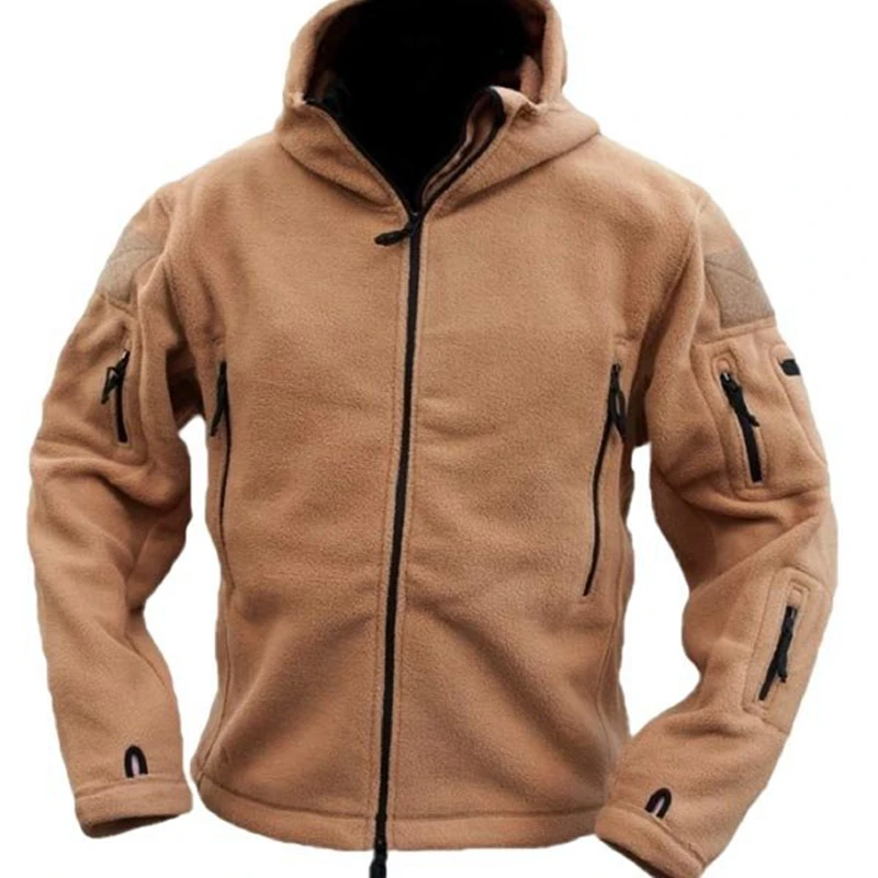 Online Männer Taktische Militärische Winter Fleece Mit Kapuze Jacke Softshell jacke Polartec Oberbekleidung Armee Kleidung
