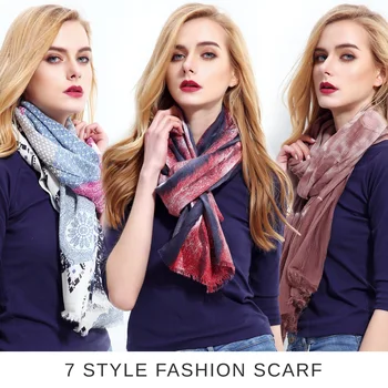

VIANOSI Luxury Winter Scarf for Women Pashmina dot Long Tassel sjaal Thick Foulard Warm Blanket