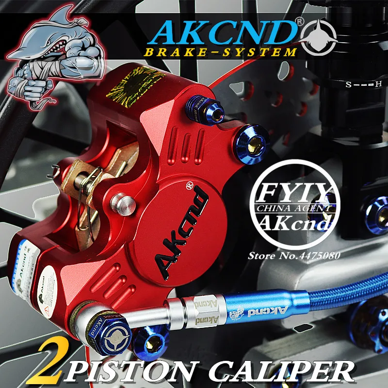 AKCND CNC Universal moto rbike de Scooters 84mm pinzas de freno con 2*34mm pistón para Honda Yamaha kawasaki Suzuki moto de carreras AKCND CNC Universal moto rbike de Scooters 84mm pinzas de freno con 2*34mm pistón para Honda Yamaha kawasaki Suzuki moto de carreras
