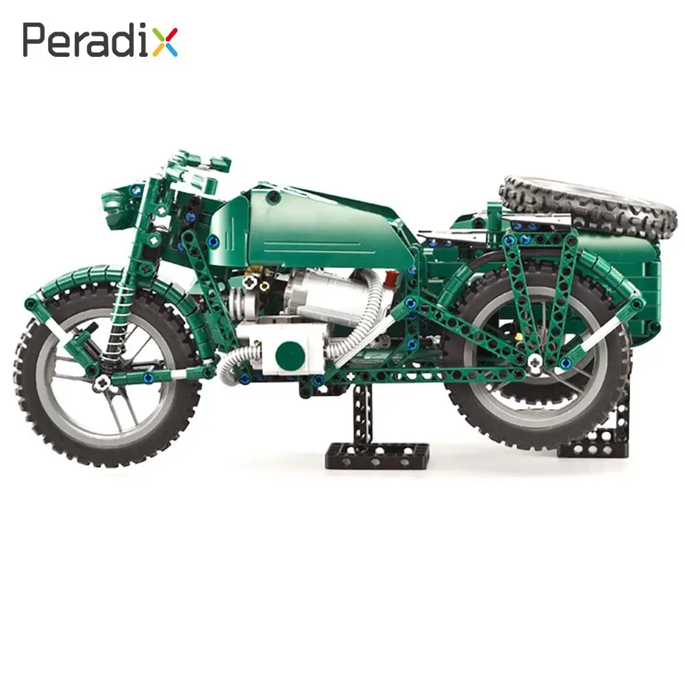 Diy собрать военные мотоциклы военные игрушечные мотоциклы модная прочная модель мотоцикла 1 Набор Зеленая коллекция рабочего стола