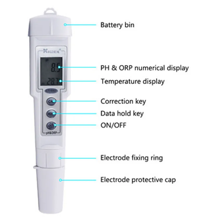 Мини 2 в 1 Аквариум PH и ОВП-метр монитор рН-метр качество воды диагностический инструмент