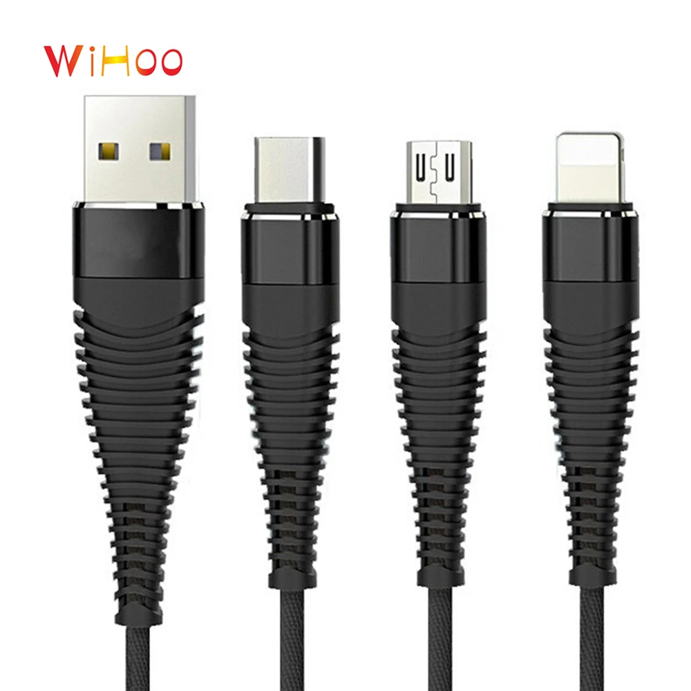 

WiHoo Hot sale Fast USB Charging Cable for Android/Iphone/Type-C