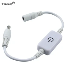 DC12-24V Touch светодиодный диммер On/Off для Светодиодные ленты или лампы Черный и белый цвета