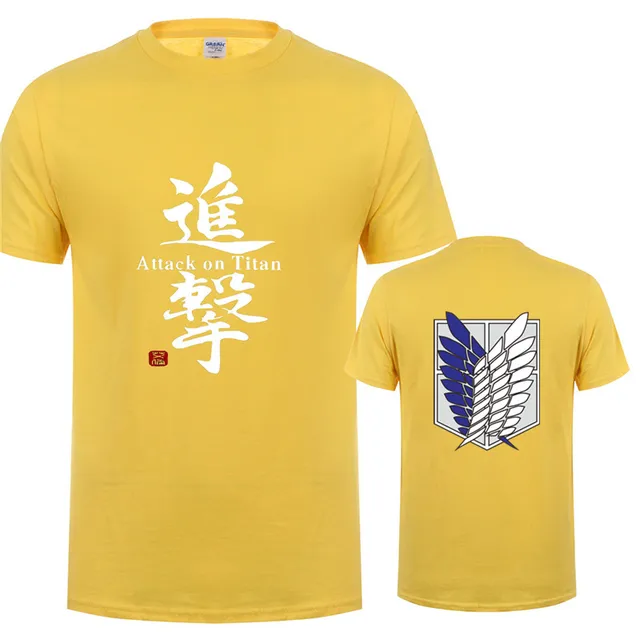 Japanese Anime Attack On Titan Men T Shirts
