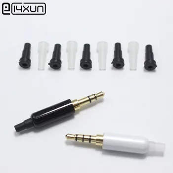 

100pcs Tail for 3.5mm headset plug 3 4 pole 3.5 mm audio plug Jack Adaptor Connector for DIY Repair iphone Headset