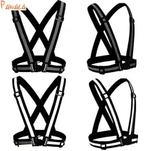 Открытый жилет безопасности светоотражающий пояс высокая видимость Регулируемый унисекс беговой велосипед спортивная Строительная одежда для дорожных работ