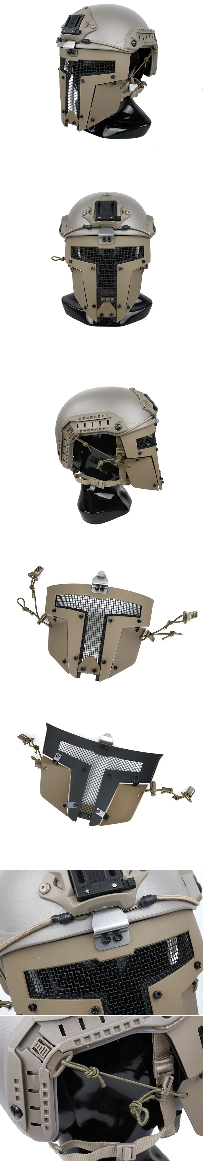 AR 15 аксессуары страйкбол SPT тактический Пейнтбол сетки Половина маска нейлон AF шлем подключения защитная маска-капюшон для охоты