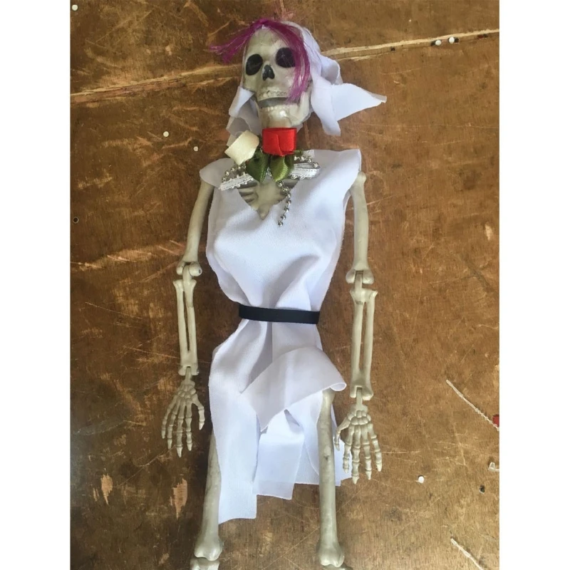 Новинка крутой Скелет мистер Невеста человеческая модель череп тело фигура игрушка Хэллоуин