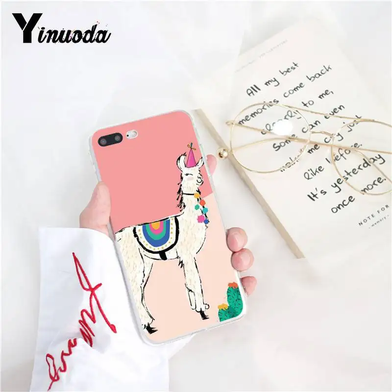 Yinuoda милые ламы Альпака животные мультфильм новинка Fundas PhoneCase для iPhone8 7 6 6S Plus X XS MAX 5 5S SE XR 11 11pro 11promax