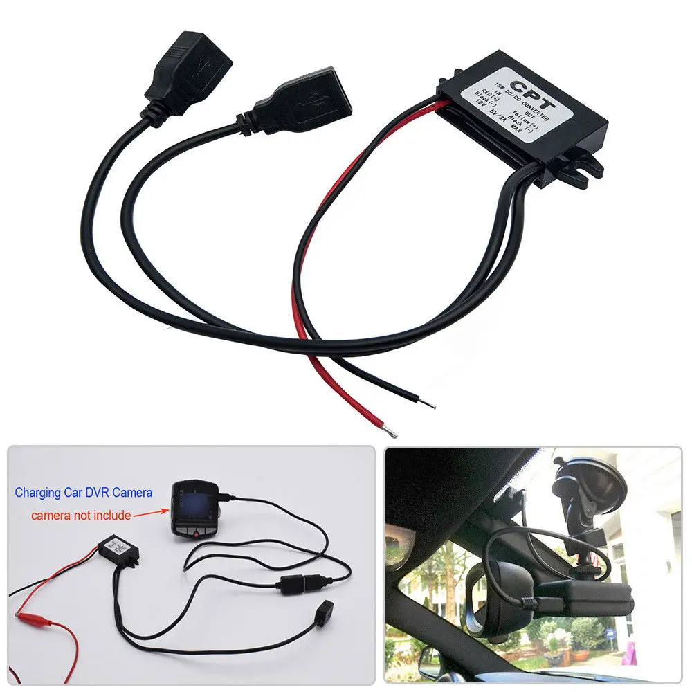Двойной USB автомобиля тире экшн камера DVR (устройство цифровой записи) жесткий