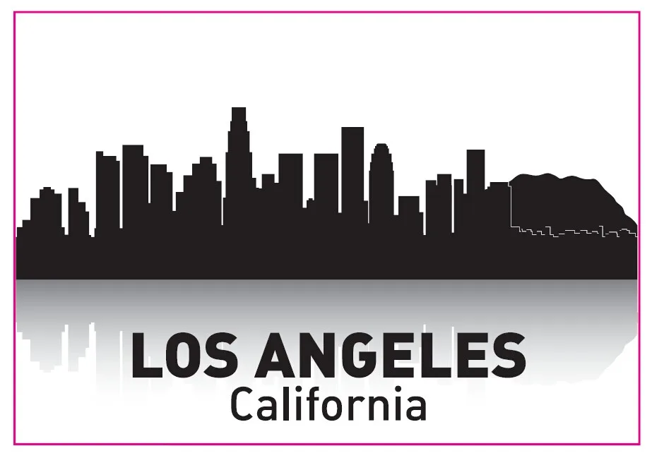 США путешествия планшетофон Los angeles City Skyline CA сувенир из магнит на холодильник