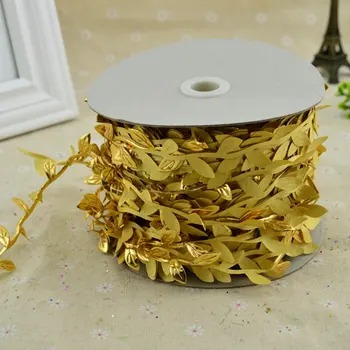 

10 Meter Silk Leaf-Shaped Handmake Artificial green Leaves For Wedding Decoration DIY Wreath Gift Scrapbooking Craft Fake Flower