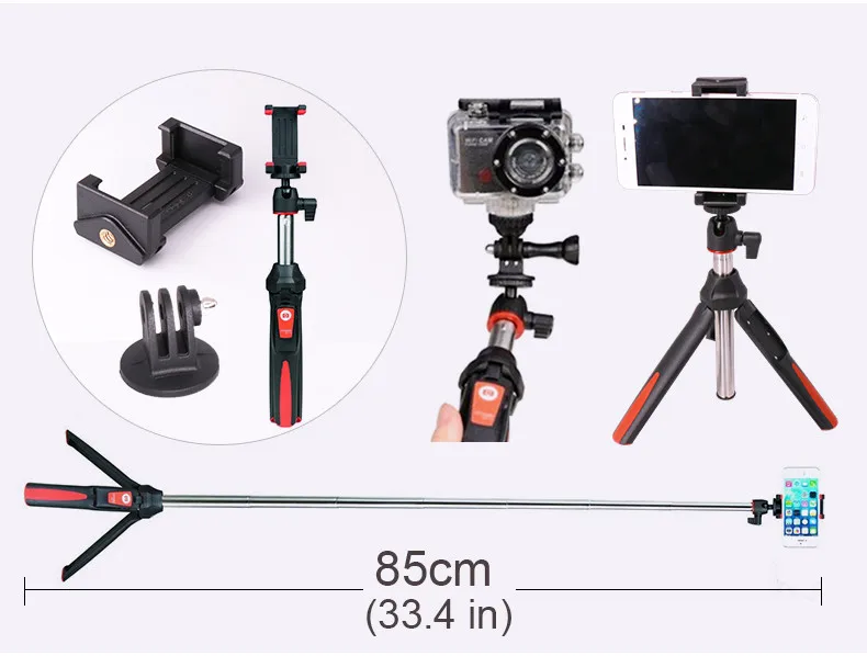 Benro Mefoto mk10 - מוט סלפי אלחוטי + חצובה - 85 סמ' - ב- $17.94! 7 01_02