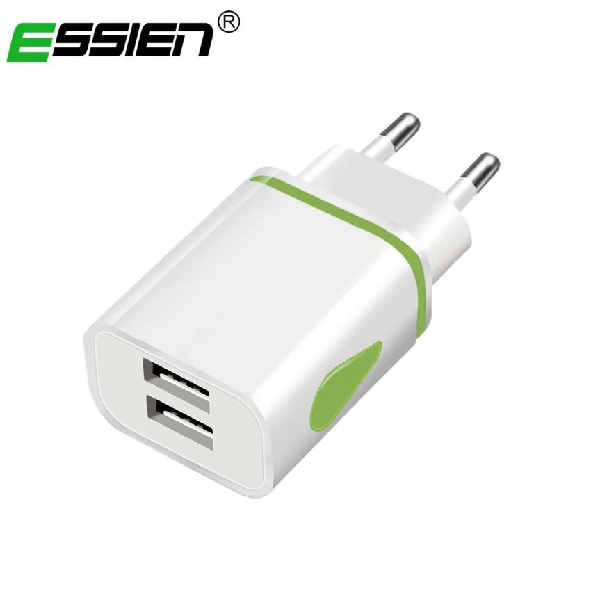 

2 Ports LED Light USB Charger Universal EU Plug Mobile Phone Charger For iPhone X 7 8 6 For samsung Xiaomi Huawei Traval charger