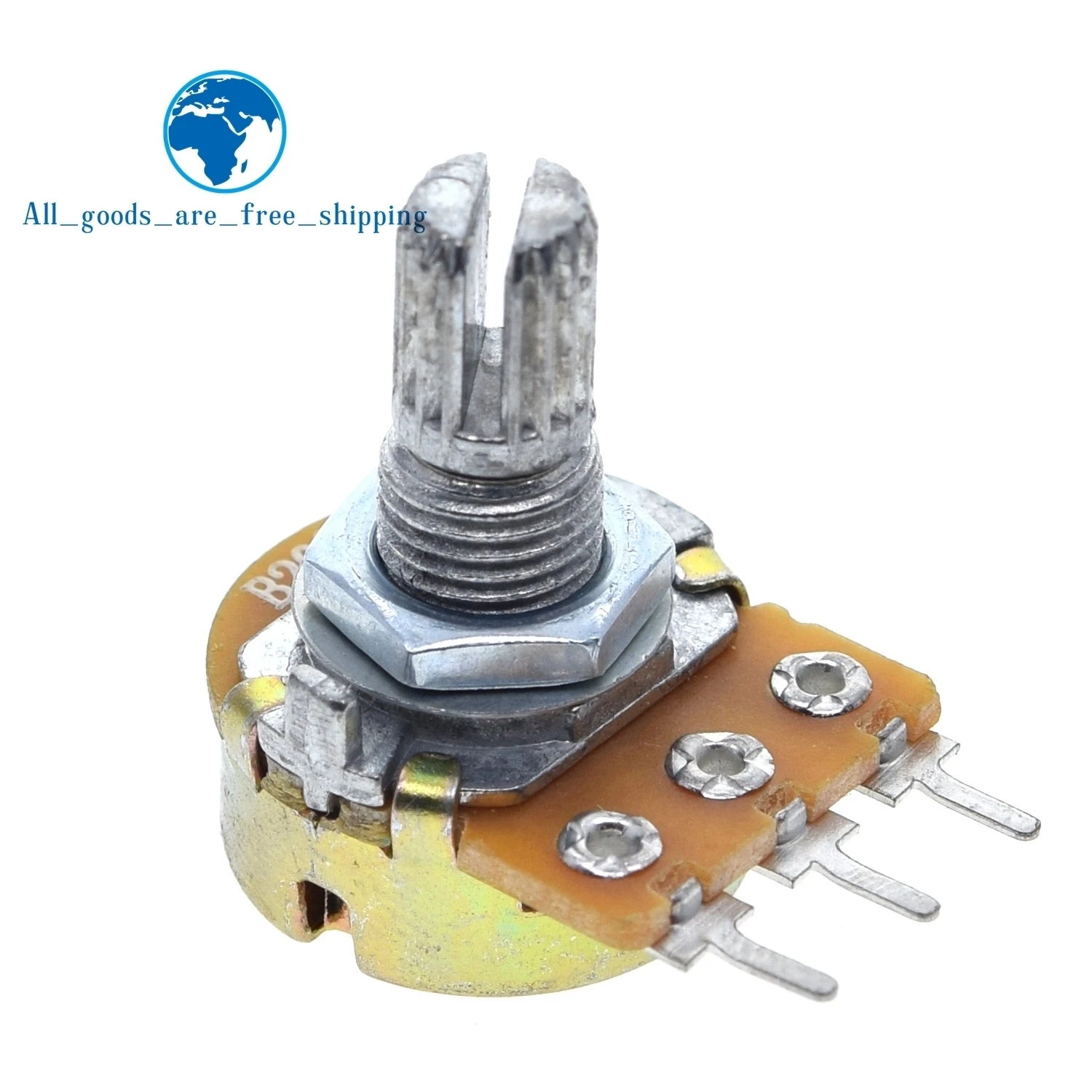 

10pcs WH148 Linear Potentiometer 15mm Shaft With Nuts And Washers 3pin WH148 B1K B2K B5K B10K B20K B50K B100K B250K B500K B1M