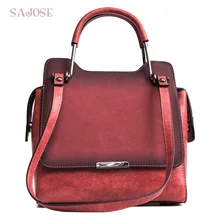 Женская кожаная сумка, Женская Высококачественная модная красная женская сумка через плечо, женская сумка-тоут, Прямая поставка