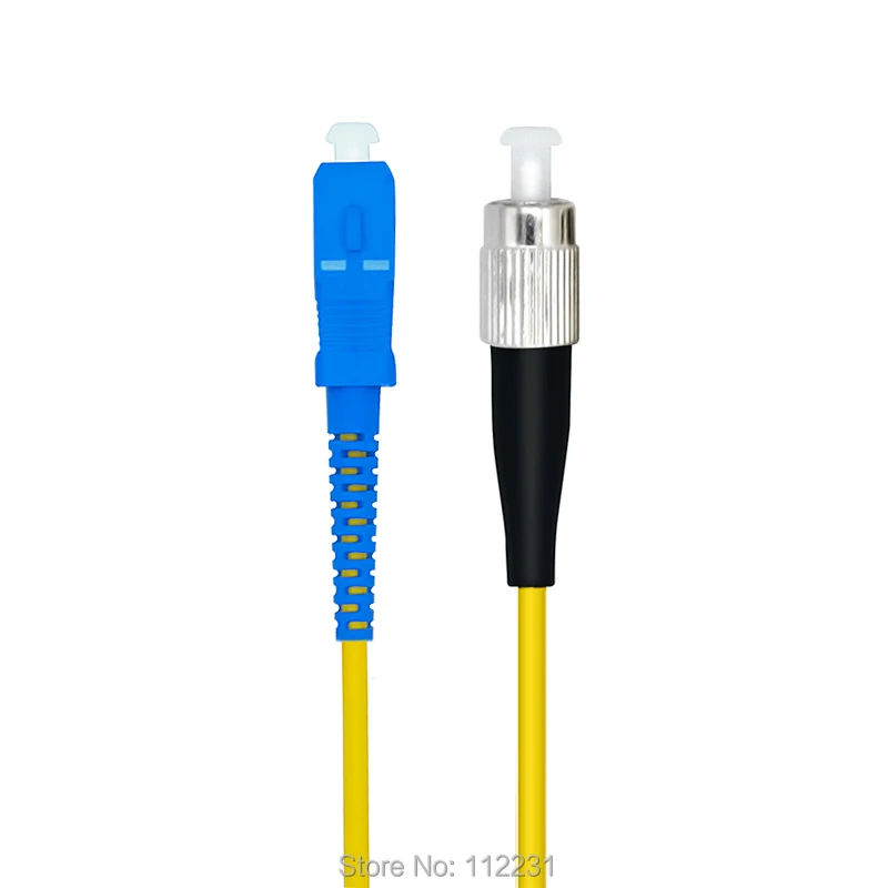 

50Meters SC/PC-FC/PC,3.0mm,Singlemode 9/125,Simplex,Optical Fiber Patch Cord Cable,SC to FC