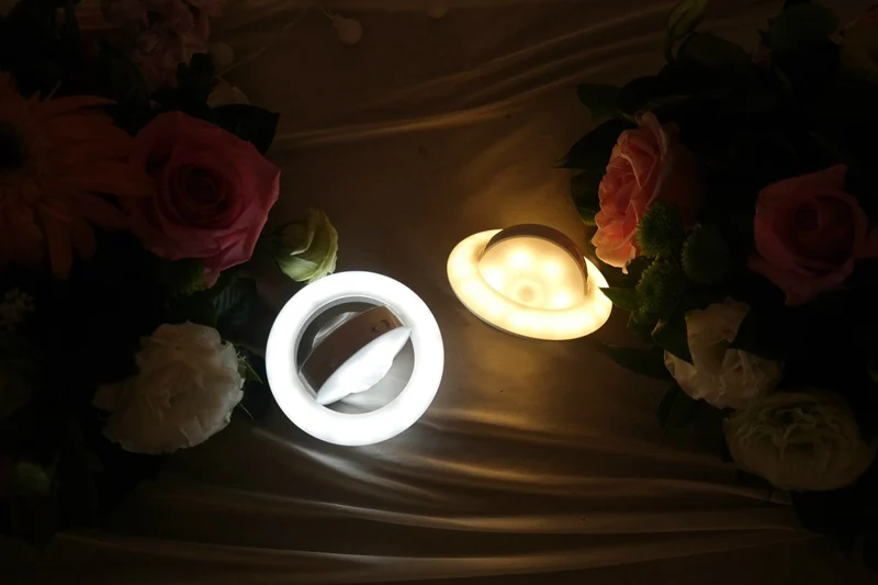 UFO Shape Motion Sensor Child Night Light 360 Degree Rotating Lamp Wall Hallway Closet Bedroom Battery Powered LED Night Light (3)