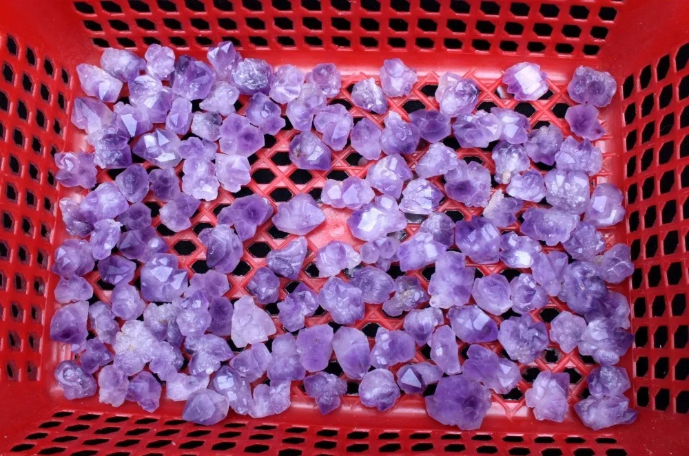 

790g 124Pcs Natural Skeletal Amethyst QUARTZ Crystal point Specimen