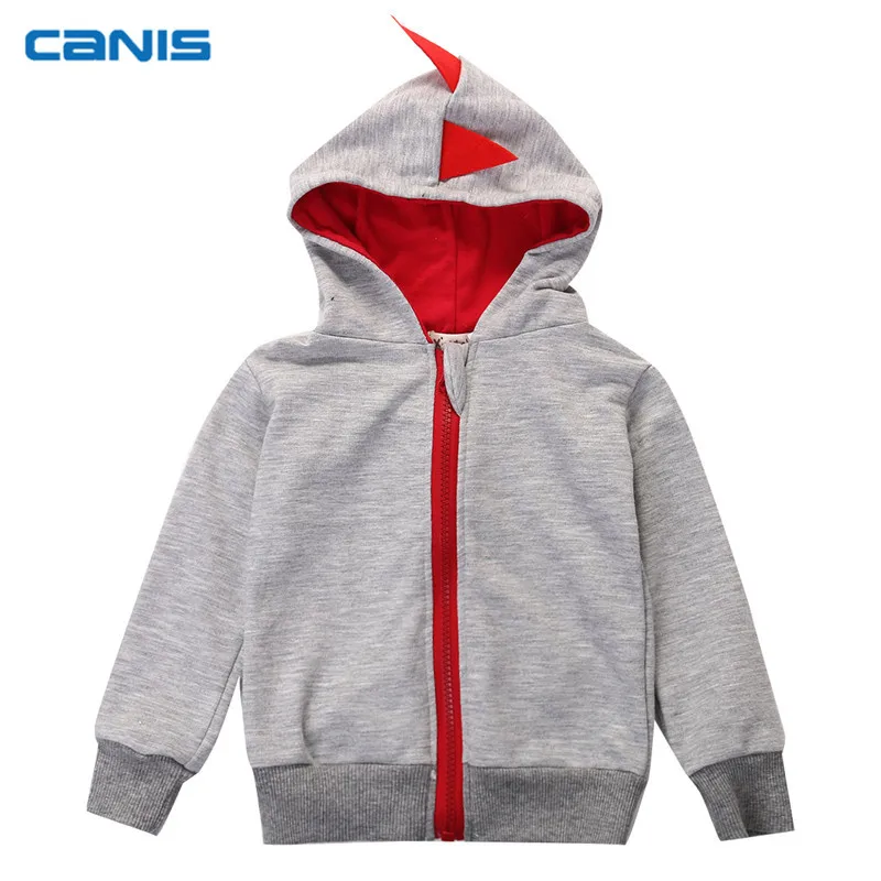 CANIS новорожденный мальчик куртка пальто хлопок младенческой одежды милая куртка динозавр новорожденный мальчик младенец зима с капюшоном верхняя одежда