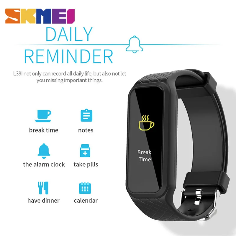 

SKMEI Smart Watch Men Pedometer Calorie Sport Watch Famous Brand Women Sleep Tracker Heart Rate Monitor Digital Smart Wristwatch