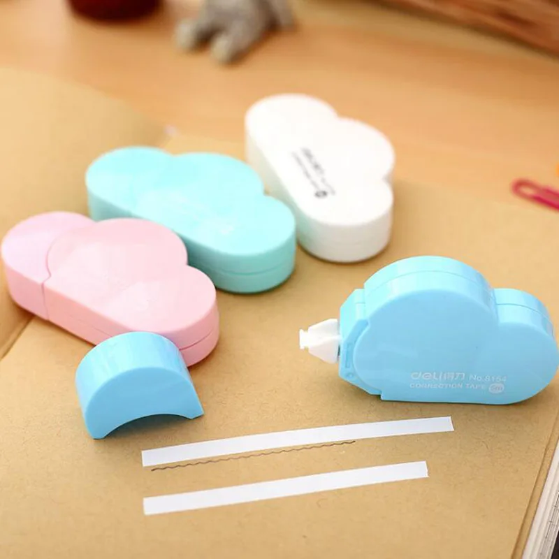 

Cute Kawaii Cloud Correction School Correction Stickers Correction Stationery New Gift 5 Meters Long Positive Tape